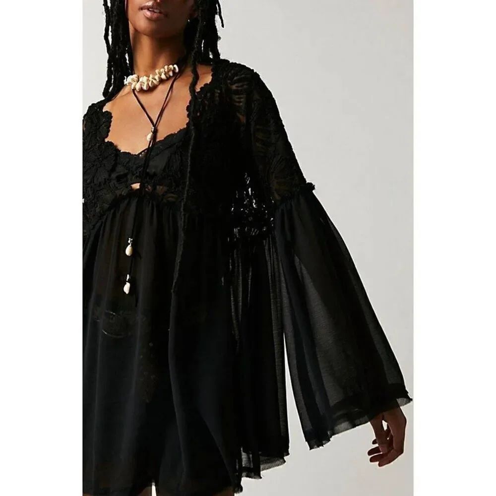 Free People Magdalene Crochet Tunic